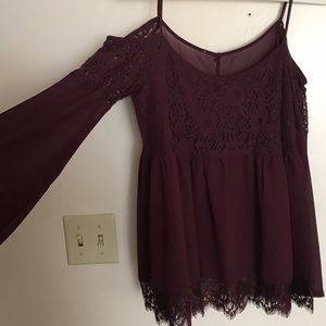 Off the shoulder shirt